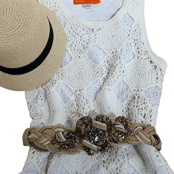 IONE Braided Rope and Mother of Pearl  One Size Fits All Vintage Belt NWOT - Picture 13 of 13